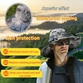 thumbnail image 4 of Summercome Solar Fan Hat, Wide Brim Solar Fan Hat, Fishing Hat with Removable & USB Charging Fan, Outdoor Sun Hats for Men Women, Gift for Dad Grandpa Fishing Lover (Black), 4 of 8
