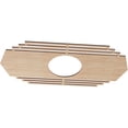 thumbnail image 2 of Ekena Millwork 34"W x 17"H x 9"ID x 1/4"T Chrysler Wood Fretwork Pierced Ceiling Medallion, Alder, 2 of 3