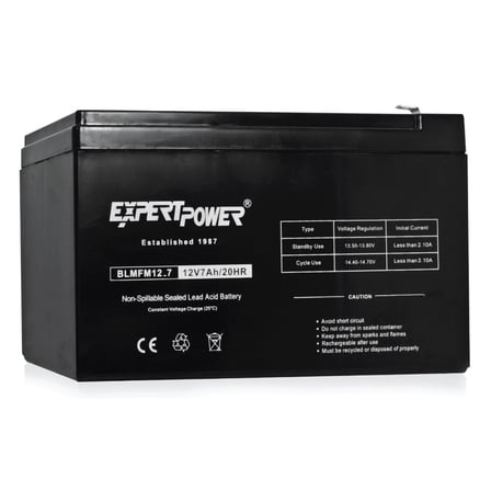 ExpertPower 1270 12V 7Ah Fully Sealed SLA with Advanced Glass Mat Technology AGM Lead Acid Battery