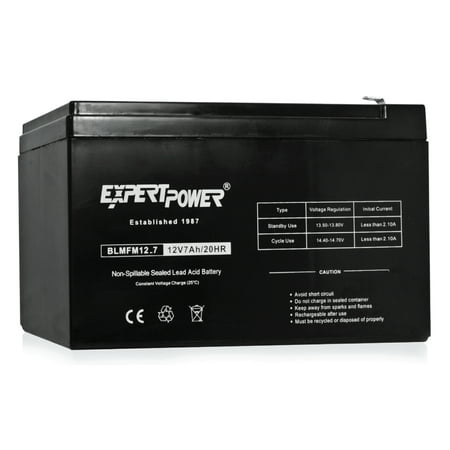EXP1270 - 12 Volt 7 Amp Hour(12V 7Ah) Fully Sealed (SLA) Lead Acid Battery With Advanced Glass Mat Technology(AGM). Replacement for UPS, Scooters, Emergency lights, Cable boxes, and Fios units