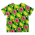 thumbnail image 2 of Tropical Vacation Toucan Pattern All Over Toddler T Shirt Multi 4T, 2 of 2