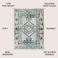 thumbnail image 2 of JONATHAN Y CALIFORNIA VINTAGE 3 x 5 Area Rug, Osuna Diamond Vintage Medallion - Indigo Blue/Ivory, CAV103A-3, 2 of 3