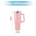 thumbnail image 2 of 1pcs Portable Insulation Cup Stainless Steel Straw Cup Straw Popsicle Cup Car Portable Insulation Cup, 2 of 6