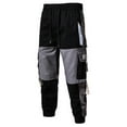 thumbnail image 1 of Yuyuzo Cargo Pants for Men High Waisted Drawstring Tactical Hiking Trousers Classic Cargos with Multi Pockets, 1 of 3