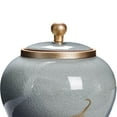 thumbnail image 6 of Fiocias Ceramic Ginger Jar Temple Jar Decorative Vase Can Household Food Storage Jar for Gray, 6 of 7