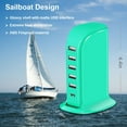 thumbnail image 2 of USB Tower Charging Station General, Multiport Chargers for Multiple Devices 40W, Small Charging Hub for Desk, Office, Travel, USB Power Block Adapter for iPhone/Ipad, 2 of 14