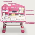thumbnail image 5 of YNCE 2025 Upgraded Kids Desk and Chair Set, Kids School Desk Children Desk and Chair Set with Magnetic Back Plate, Drawers Schoolbag Hooks & Book Stand, Pen Holders, 5 of 9