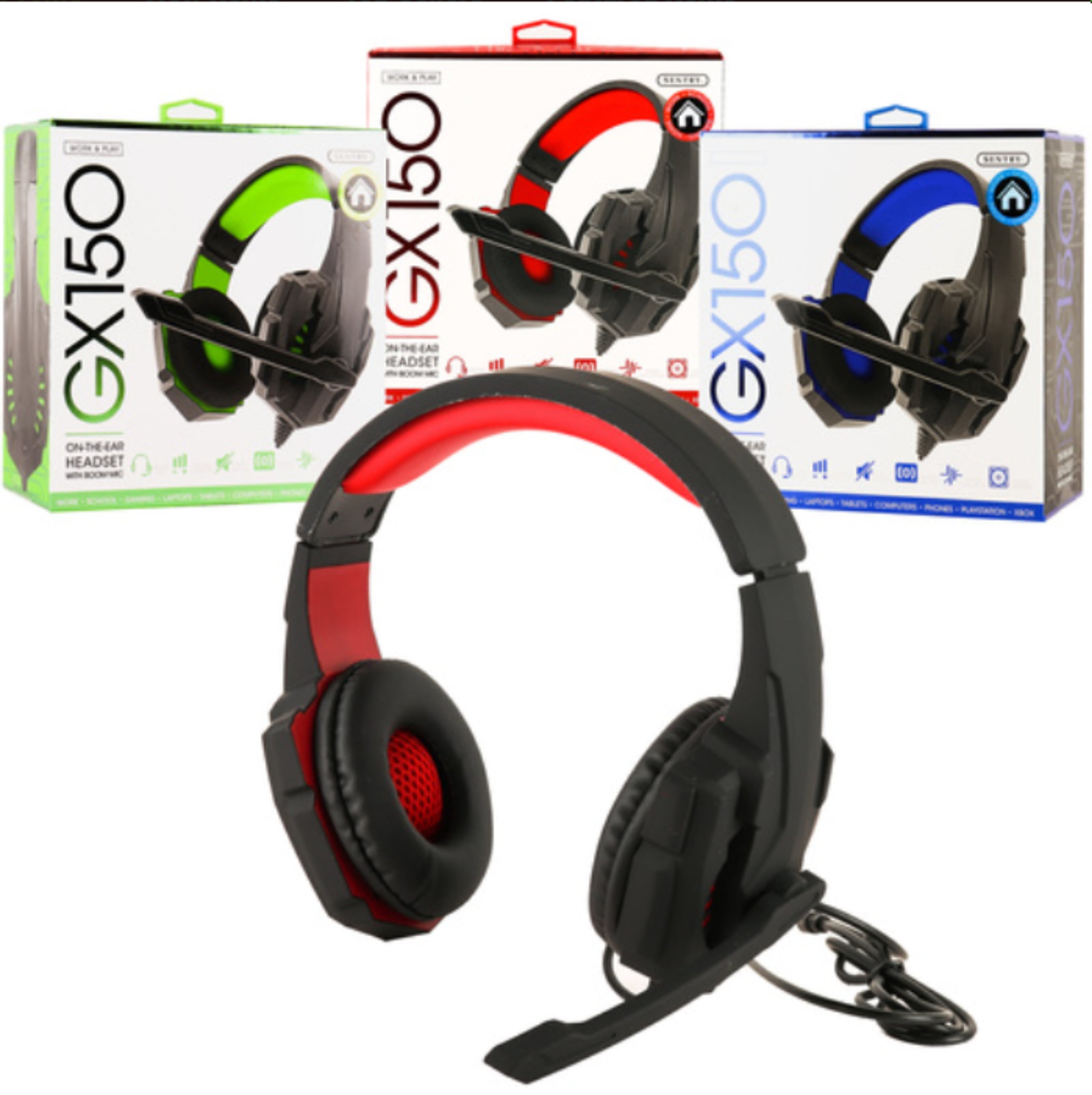 Sentry GX150 Gaming Headset with Mic Computer Headphones