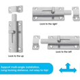 thumbnail image 3 of Pestillo de puerta de baño de 2 piezas, pernos de puerta de 4 pulgadas con tornillo de acero inoxidable, 3 of 5