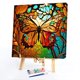 thumbnail image 5 of Kit de pintura por números sobre lienzo, arte al óleo artesanal, mariposa colorida, decoración del hogar, 40x40cm, 5 of 9