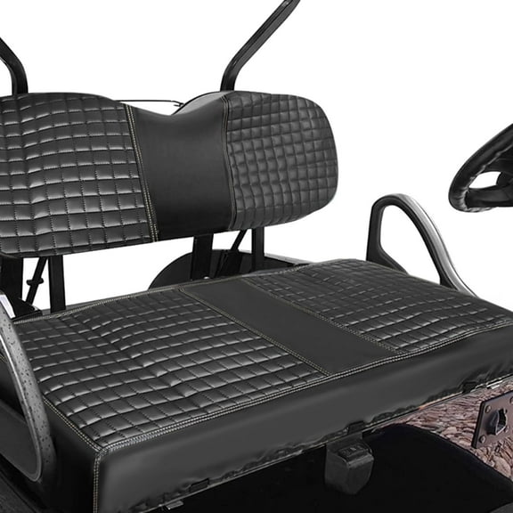 munirater Front Seat Covers Kit Replacement for Precedent Club Car Golf Cart Front Seat Cushion No Nails Required