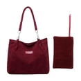 thumbnail image 2 of Bolsa De Almacenamiento De Poliéster Conjunto de 2 bolsos rojos de mano y cartera de mano para mujer, bolso de hombro de gran capacidad para desplazamientos informales al trabajo. JASKFLY, 2 of 8