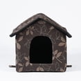 thumbnail image 4 of Foldable Cat House Outdoor Waterproof Pet House for Small Dogs Kitten Puppy Cave Nest with Pets Pad Dog Cat Bed Tent Supplies ShopWise Round, 4 of 17