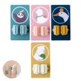 thumbnail image 2 of Estante De Almacenamiento, Ganchos Para Fregona De Baño, Soporte Para Escoba Sin Perforaciones, Estante Para Fregona Montado En La Pared Con Adhesivo Fuerte Para El Baño Del Hogar 4 Ganchos Sweethay HA018753-00, 2 of 7