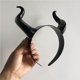 thumbnail image 2 of Wosthever Diadema de cuerno de Halloween Masquerade Cosplay realista Hairband Party Supplies Kits de decoración para fiestas, 2 of 6