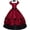 Red, variant on Women's Gothic Victorian Rococo Dress Civil War Southern Belle Tea Party Ball Gown Medieval Evening Dress
