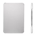 thumbnail image 1 of Makeup Palette Artist Mixing Tray with Spatula Nail Shape Makeup Palette Smooth Art Holder Color Paint Tool for Foundation Eye Shadow Cream Square shape, 1 of 9
