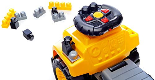 mega bloks ride on caterpillar with excavator