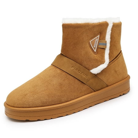 

Solid Color Round Toe Winter Snow Boots Non-slip Plush Inner Thick Sole Platform Ankle Boots Women s Footwear