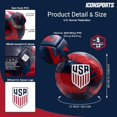 thumbnail image 4 of Icon Sports U.S. Soccer USMNT Size 5 Soccer Ball - Brush Design [Navy Red], 4 of 4