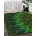 thumbnail image 2 of Ahgly Company Indoor Rectangle Patterned Dark Forest Green Area Rugs, 2' x 5', 2 of 6