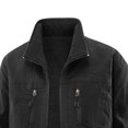thumbnail image 5 of Jerdar Men's Fashion Fall and Winter Windproof and Waterproof Double-sided Wear Washed Cotton-padded Jacket with Long Sleeve Pocket Zipper Jacket Coat., 5 of 5