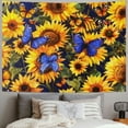 thumbnail image 2 of BCIIG Sunflower Tapestry Medium  Kids Butterfly Wall Blanket for Boys Girls Teens Butterflies Print Wall Hanging Flowers Pattern Wall Art Room Decor Tapestries 50x40inch, 2 of 6