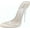 Nude, variant on CAPE ROBBIN Allure Women's Dressy Peep Toe Clear Transparent Strap Slip On Clear Heels