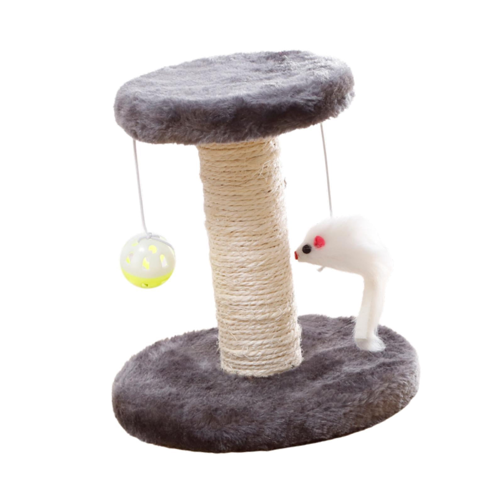 EHJRE Cat Scratching Post, Sisal Climbing Frame for Cats Indoor, Interactive Cute Sisal Scratching Post for Kittens, Home Decoration Grey