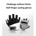 thumbnail image 2 of Guantes de ciclismo protectores y transpirables sin dedos para bicicleta de carretera MTB (L), 2 of 5
