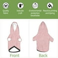 thumbnail image 3 of Uemuo Pink Stripes for Winter Dog Hoodie Sweatshirts with Pockets Warm Dog Clothes for Small Dogs Chihuahua-XX-Large, 3 of 8