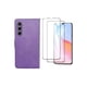thumbnail image 1 of Funda Cartera Suave Para Samsung A35 / A55 Morado Más 2 Micas De Cristal Cely Vesmir, 1 of 4