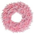 thumbnail image 1 of Vickerman K163825 Couronne de Sapin Rose Éclairée avec Lumières Roses, 24 Po., 1 of 1