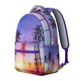thumbnail image 2 of Campus Commute Backpack with Hawaii Tropical Wind Palm Leaves Print: Perfect Gift for Students, Durable Lightweight Laptop Daypack for High School and College, 2 of 6