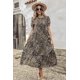 thumbnail image 4 of Vestido PRETTYGARDEN 2025 Boho Floral Midi con Mangas Abullonadas Talla M, 4 of 8
