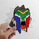 thumbnail image 1 of South Africa Flag maquillaje facial Cap Calcomanías solares de vinilo, 1 of 3