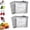 L10, variant on Bolsas De Conservación De,  Reusable Aluminum Foil Sealable Storage Bags, 3 Sizes Foil Sealing Bags with Label, Vacuum Zipper Freezer Pouches for Fruit Meat Kitchen Organization