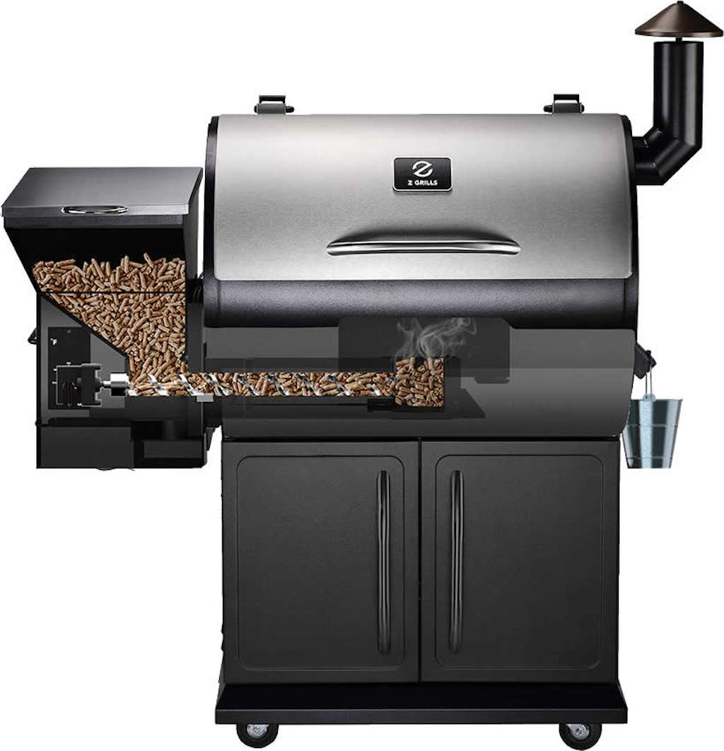 Z GRILLS ZPG-700E 694 sq. in. Wood Pellet Grill and Smoker 8-in-1 BBQ Stainless Steel - image 3 of 9