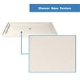 thumbnail image 4 of DreamLine SlimLine 30 in. D x 60 in. W x 2 3/4 in. H Center Drain Single Threshold Shower Base in Biscuit DLT-1130600-22, 4 of 5