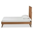 thumbnail image 3 of Baxton Studio Noela Modern Engineered Wood Platform Bed, Twin, Walnut Brown, 3 of 9