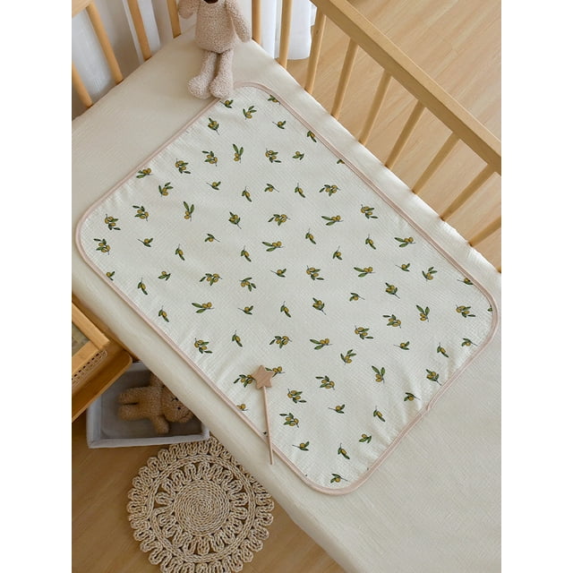 Grand Coussin à Diaphragme Lavable en Coton pour Bébé Nouveau-Né Imperméable Respirant pour Matelas de Période Normale