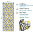 thumbnail image 2 of Yellow Lemon Fruit Slices White Pattern Hot Yoga Mat Towel Non Slip for Hot Yoga - Quick-Drying Yoga Mat Cover with 4 Corner Pockets with Travel Bag - Hot Yoga Towel Non Slip 70"x26", 2 of 6