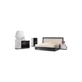 thumbnail image 2 of Best Master Furniture Modern White and Black Platfrom Bed With LED Light, Cal King, 2 of 4