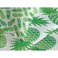 thumbnail image 4 of Ambesonne Green Quilted Bedspread Set 3 Pcs, Exotic Pineapple Pattern, Queen Size, Green White, 4 of 5