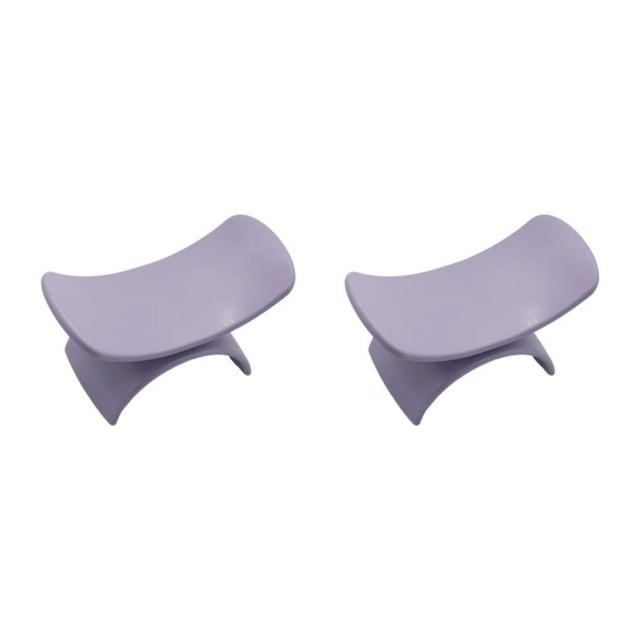 tssuouriy Nail Arm Rest Pillow U Shape Non Slip Portable for Acrylic Nails Manicure Purple 5.24 Inchx2.56 Inch 2Set
