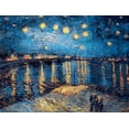 thumbnail image 1 of Kit de pintura de diamantes Van Gogh 5d, noche estrellada, mosaico de bordado de diamantes completo, punto de cruz, olas de Kanagawa, pintura famosa ukiyo-e, 1 of 4