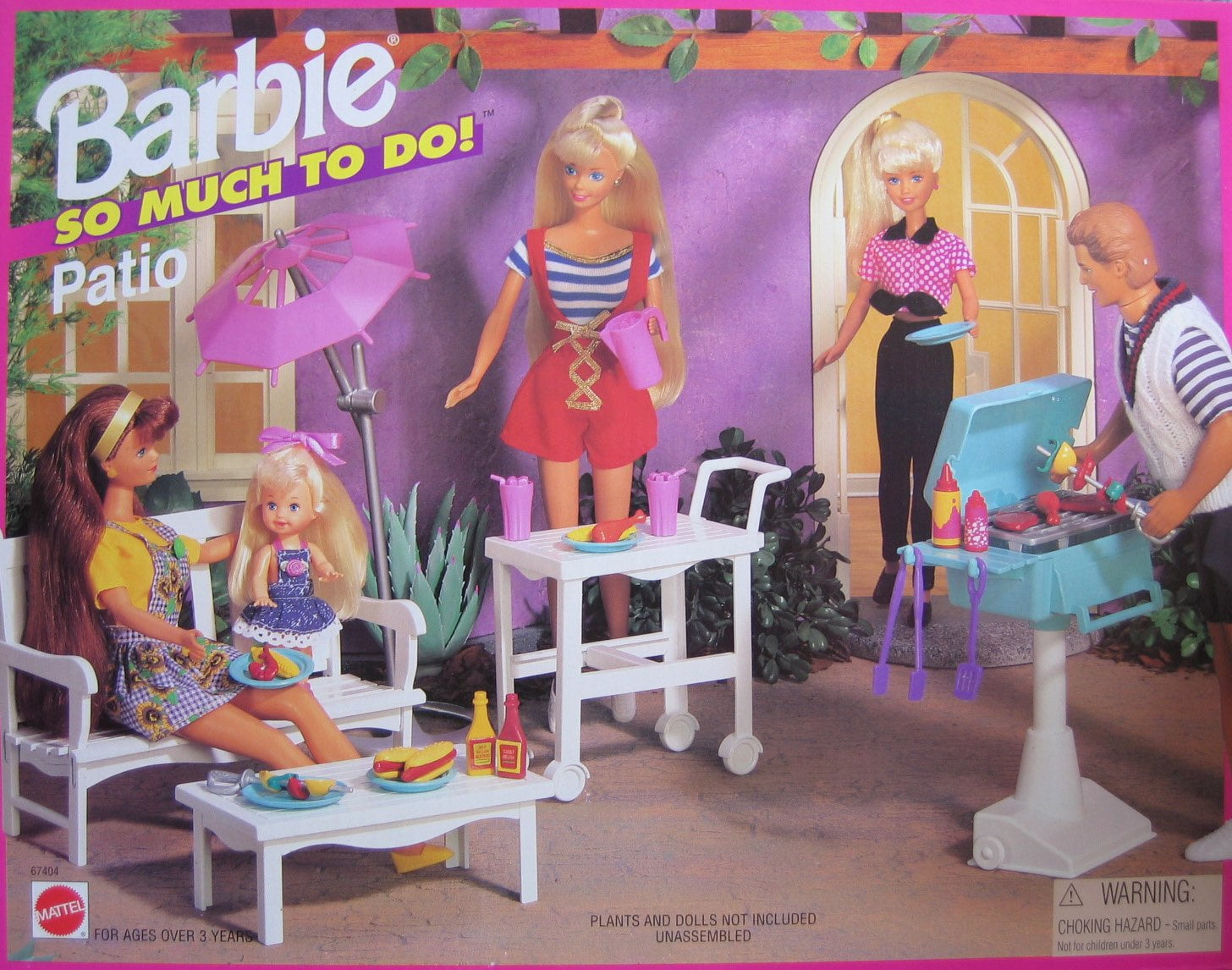 Barbie So Much To Do Patio Playset (1995 Arcotoys, Mattel)