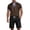 Brown, variant on Two Piece Outfits for Men Short Sleeve Pullover Shirts Shorts Matching Set Summer Loungewear Set
