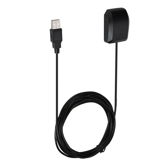 2 IN 1 Car GPS GLONASS Antenna Aerial Adapter USB Port With 3 Meters Cable for Enhanced Signal Reception and Positioning Accuracy
