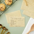 thumbnail image 3 of 60-Pack Juvale Recipe Cards Double Sided, Bulk Pack Thick Vintage Index Cards 4x6 for Cooking, Baking and Kitchen Organization, Restaurants, Cafes, Diners, Recipes, 3 of 10